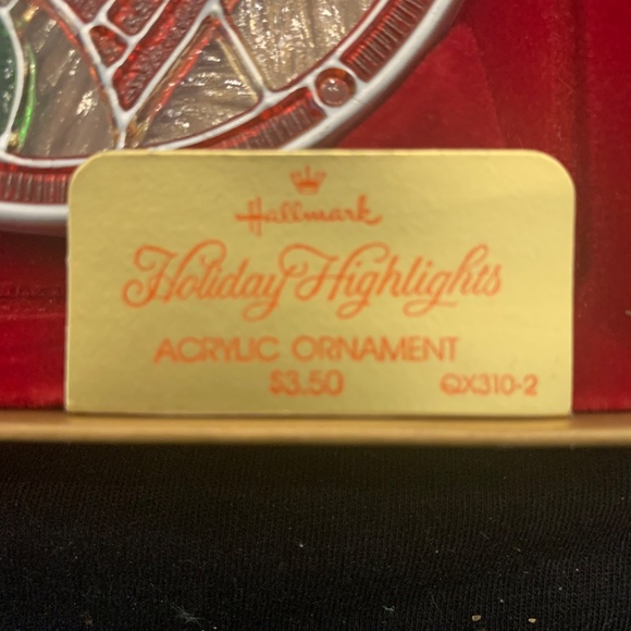 TIFFANY 1977 Hallmark Holiday HIghlights Acrylic Ornament BELL - Picture 4 of 6